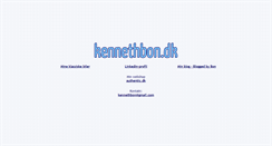 Desktop Screenshot of kennethbon.dk